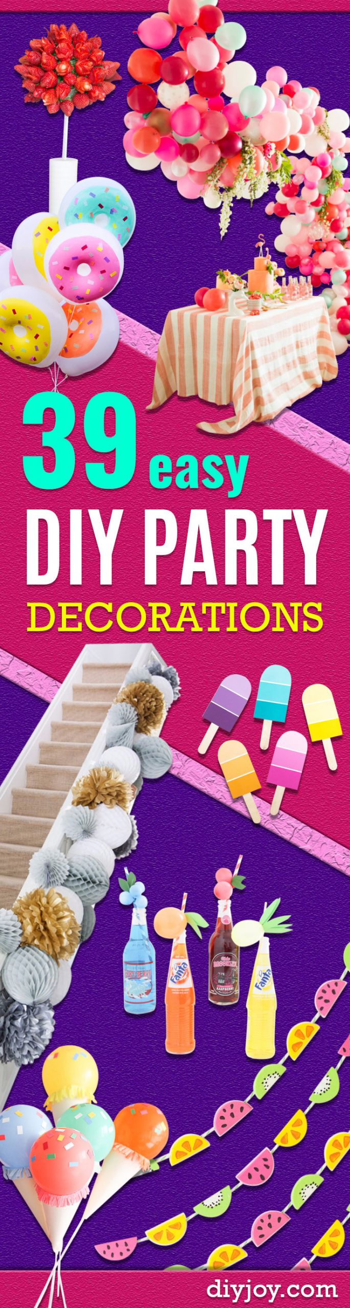 Birthday Decorations Cheap
 39 Easy DIY Party Decorations