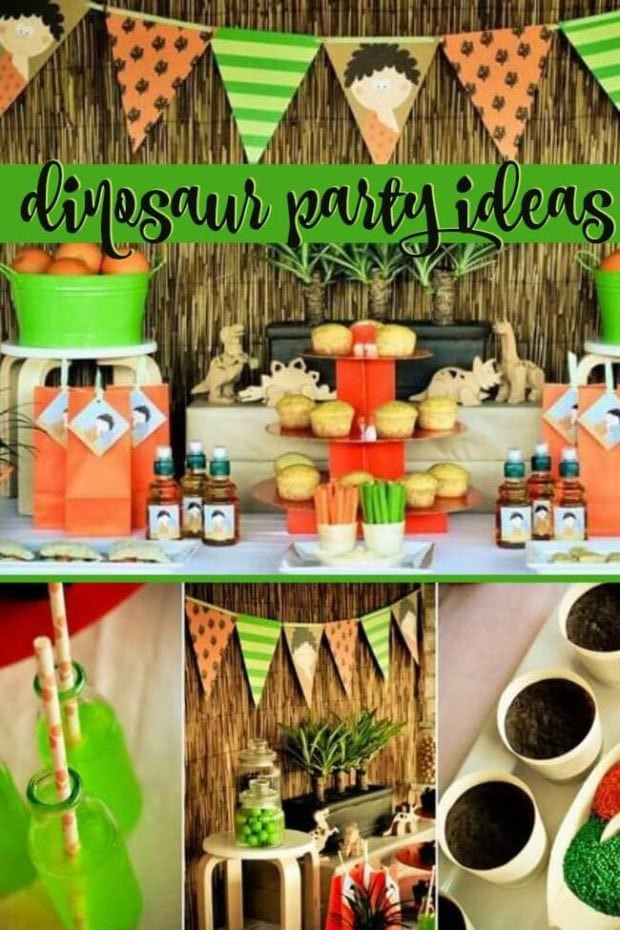 Birthday Decorations Ideas
 A Prehistoric Dinosaur Birthday Party Spaceships and