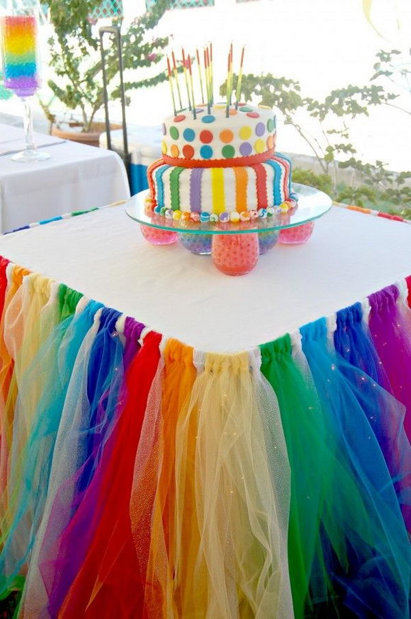 Birthday Decorations Ideas
 DIY Rainbow Party Decorating Ideas for Kids