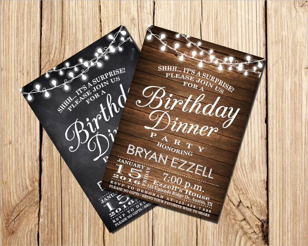 Birthday Dinner Invitation
 FREE 55 Party Invitation Designs & Examples PSD AI