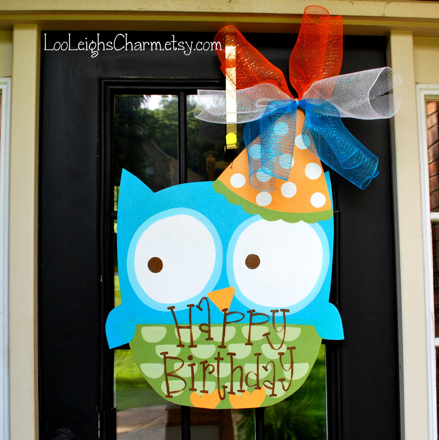 Birthday Door Decorations
 Birthday Door Hanger Owl Birthday Door Decoration Owl Party