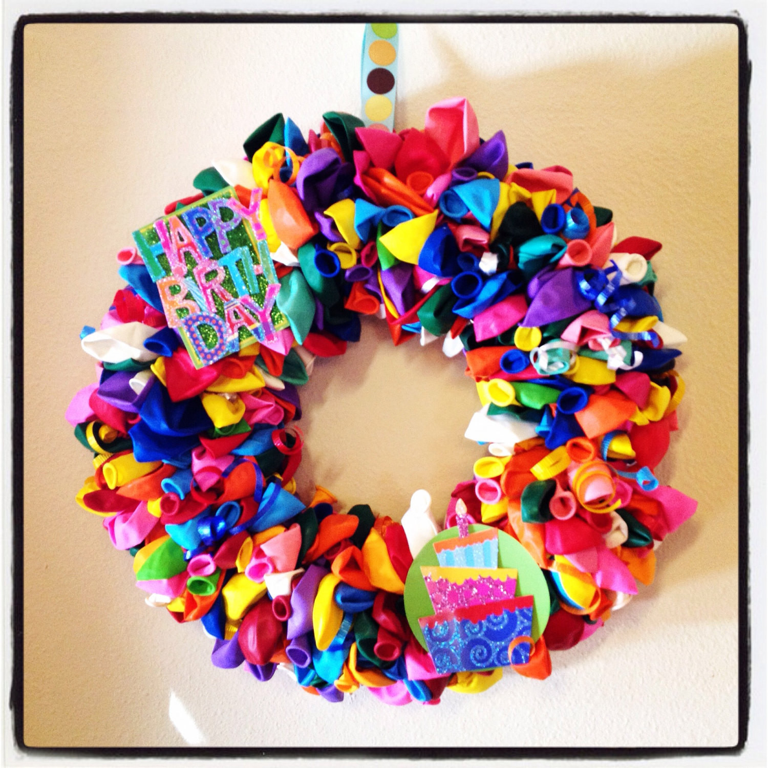 Birthday Door Decorations
 Birthday Wreath door decoration to announce a birthday