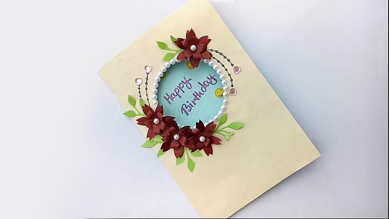 Birthday E Card
 DIY Beautiful Birthday card DIY Greeting Card for