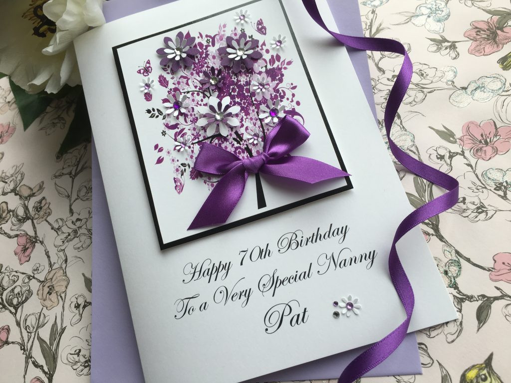 Birthday E Card
 Luxury Handmade Birthday Cards by PinkandposhPink & Posh