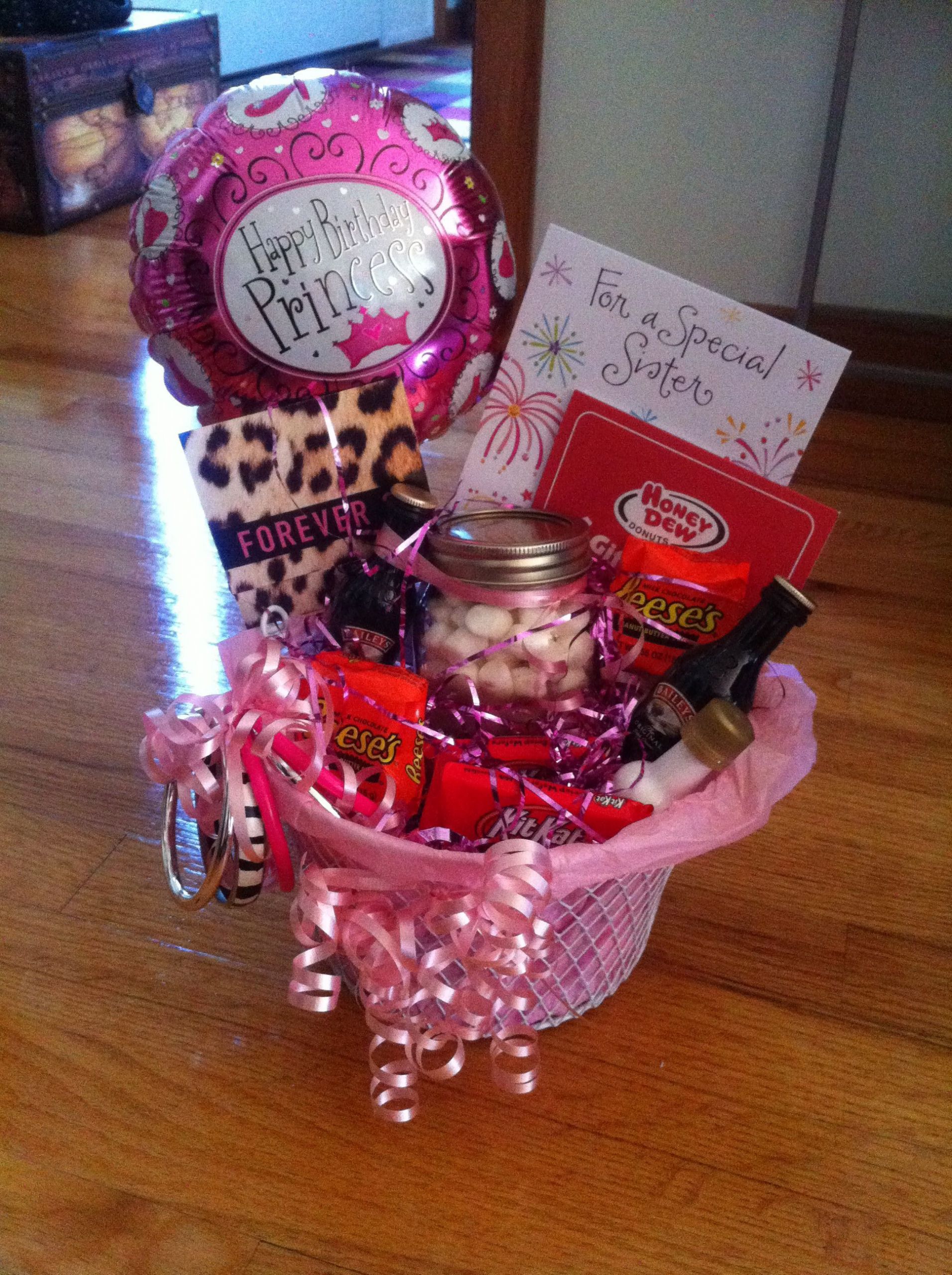 Birthday Gift Basket Ideas
 Happy Birthday Gift Basket I made this for my sister but