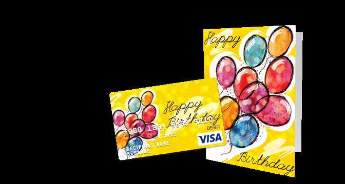 Birthday Gift Card Ideas
 Birthday Gift Cards Customize a Visa Gift Card