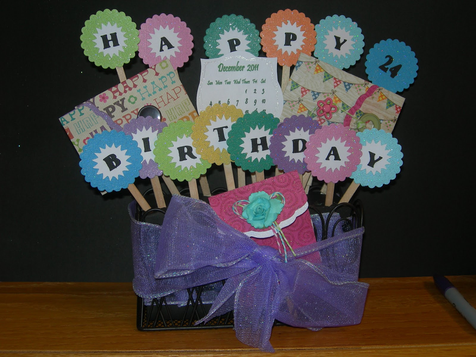 Birthday Gift Card Ideas
 Scrapping Spot Birthday Gift Card Bouquet