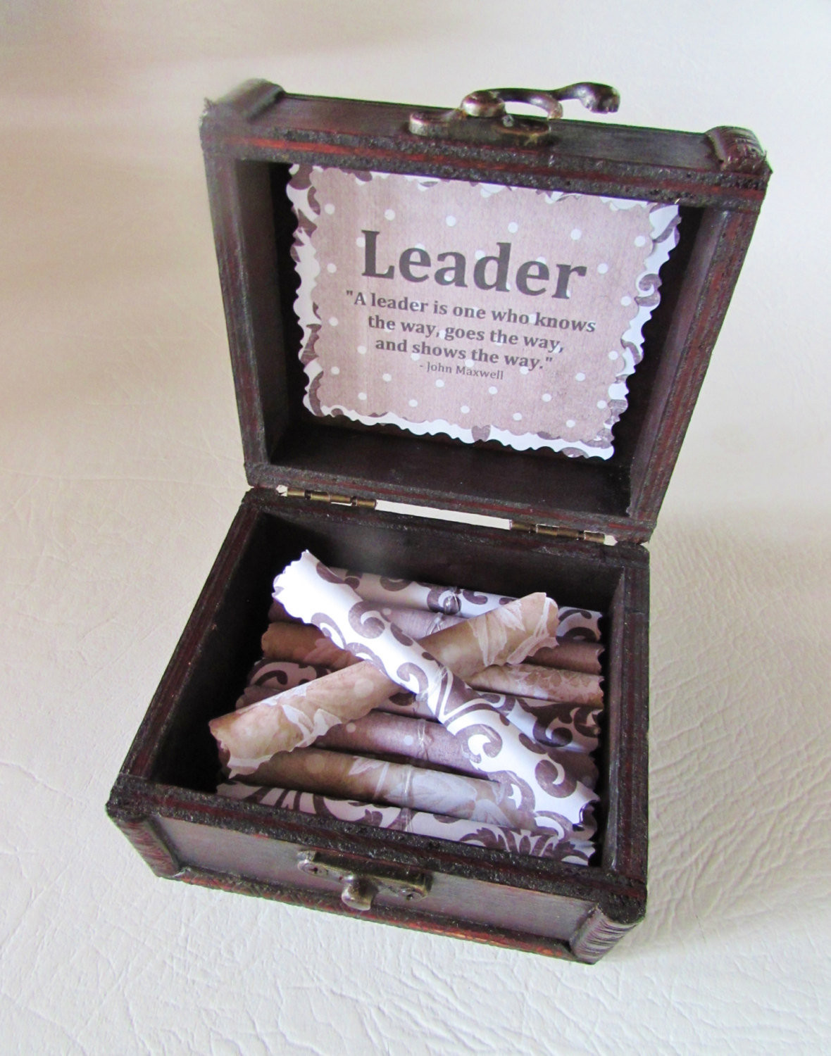 Birthday Gift For Boss
 Leadership Scroll Box Leadership Gift Boss Gift Boss