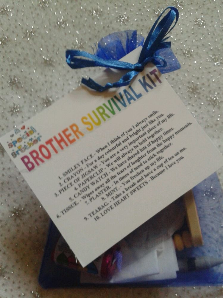 Birthday Gift For Brother
 BROTHER SURVIVAL KIT Novelty Keepsake Christmas Birthday