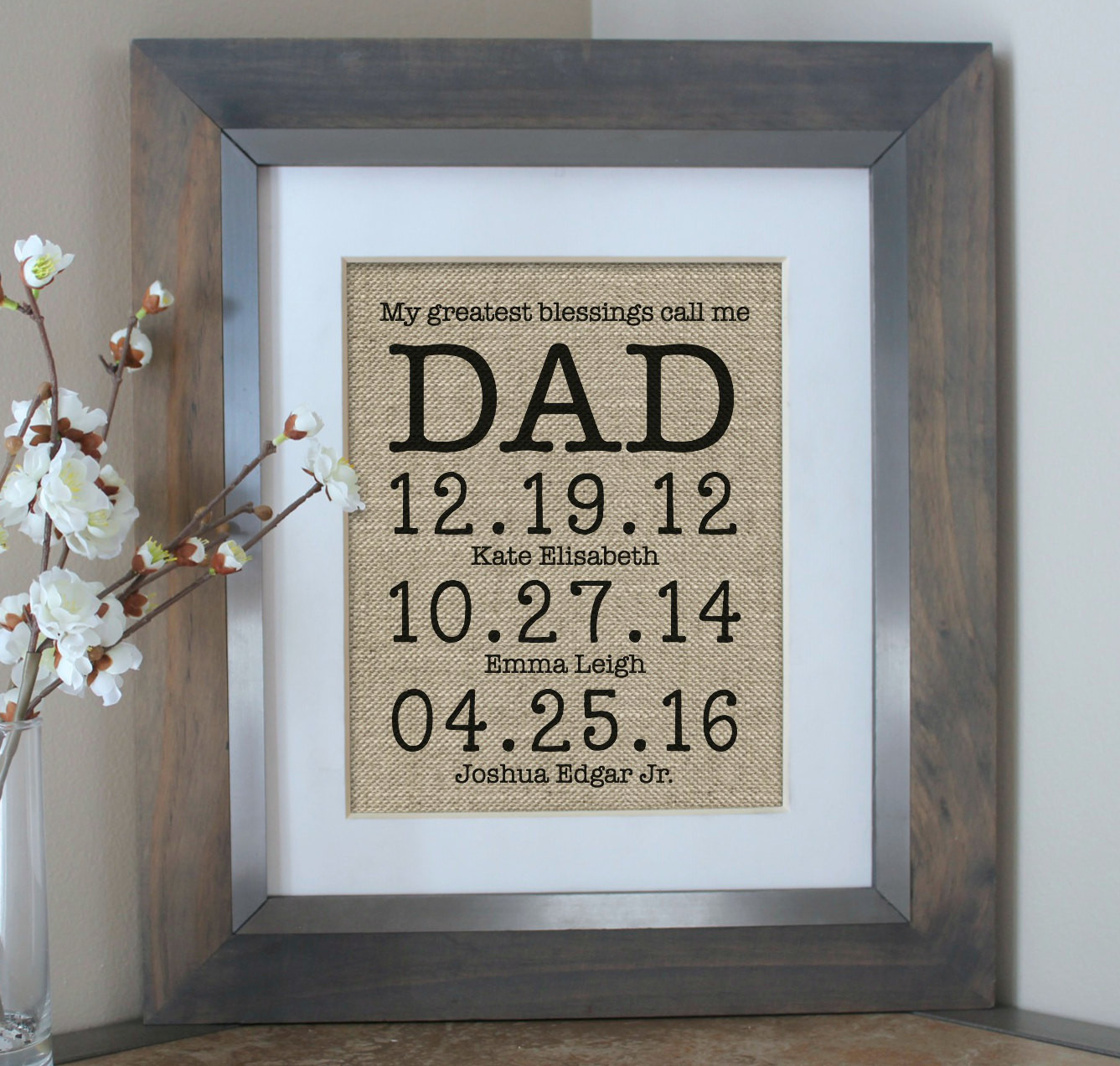 Birthday Gift For Dad From Daughter
 Gift for Dad from Kids My Daddy Is My Hero by EmmaAndTheBean