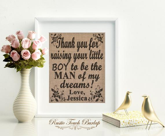 Birthday Gift For Mother In Law
 Mother in law birthday t Mother of the by RusticTouchBurlap