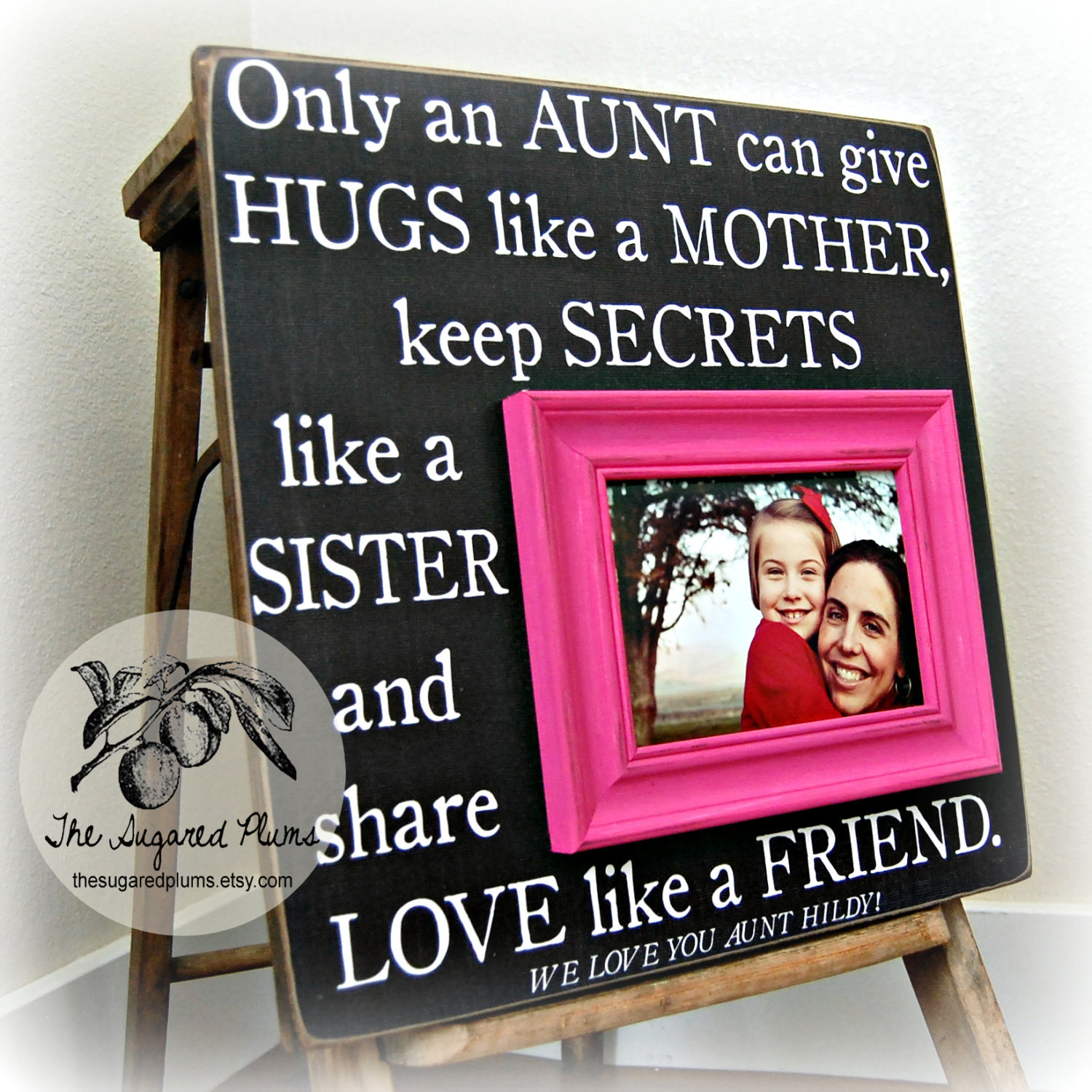 Birthday Gift Ideas For Aunt
 Aunt Gift Personalized Picture Frame 16x16 ONLY AN AUNT First
