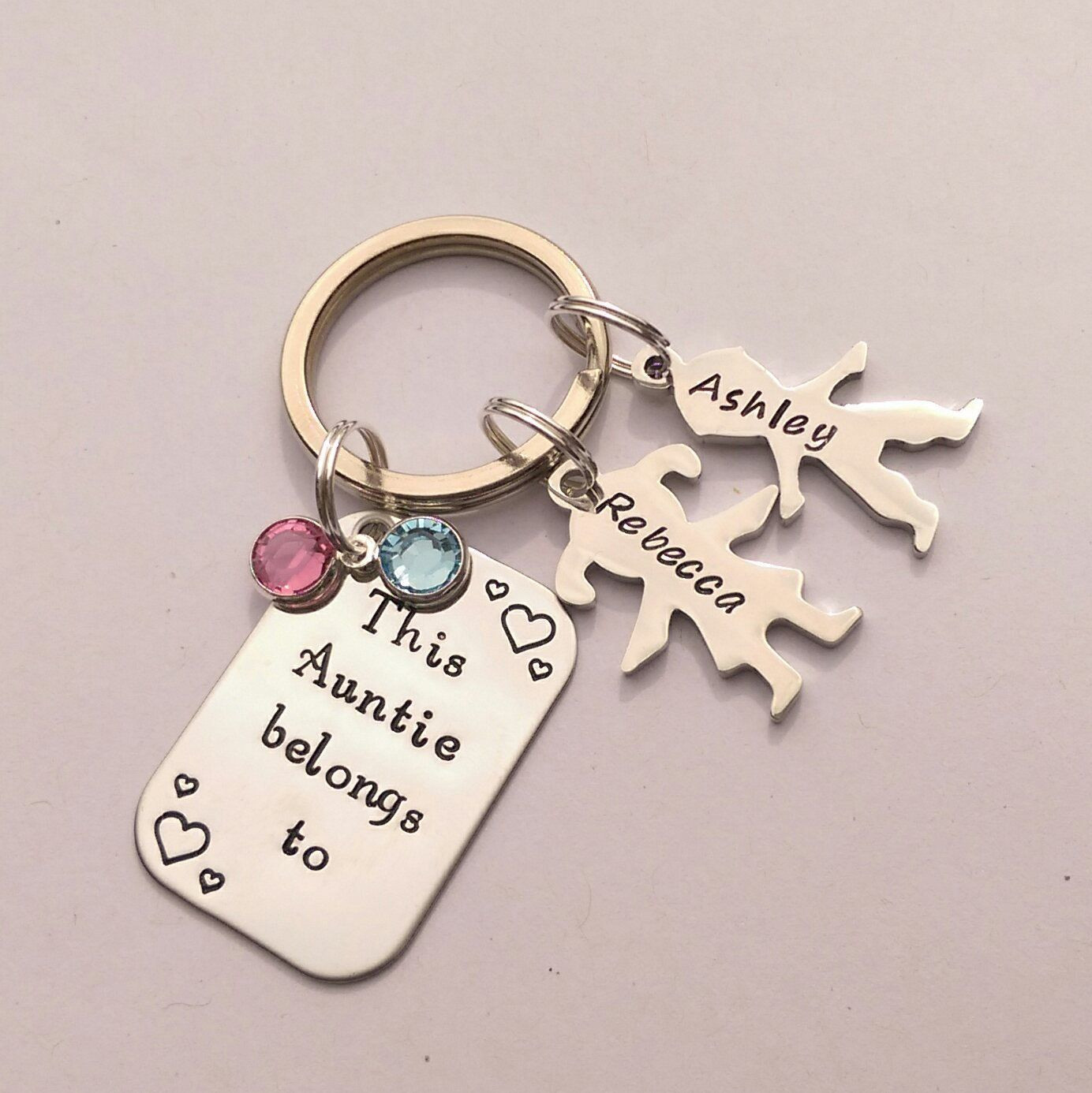 Birthday Gift Ideas For Aunt
 Personalised Auntie t personalized Auntie keychain