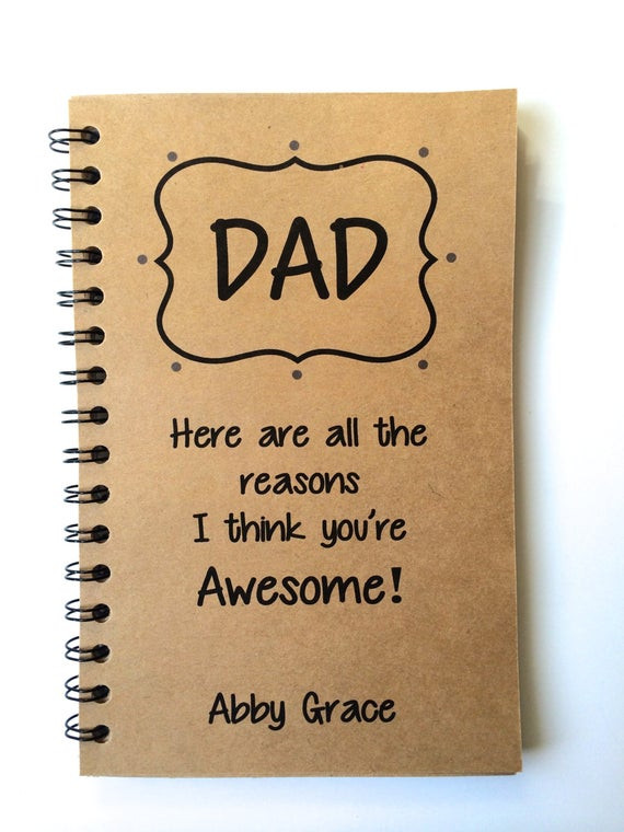 Birthday Gift Ideas For Dad From Daughter
 Fathers Day Gift Dad Gift From Daughter From Son Journal