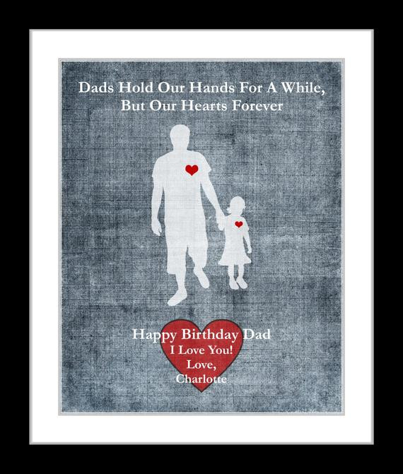 Birthday Gift Ideas For Dad From Daughter
 Gifts For Dad Birthday Custom Fathers Day Gifts Unique