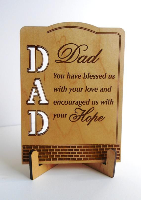 Birthday Gift Ideas For Dad From Son
 Keepsake Gift for Dad Daughter to Father Gift Thank You