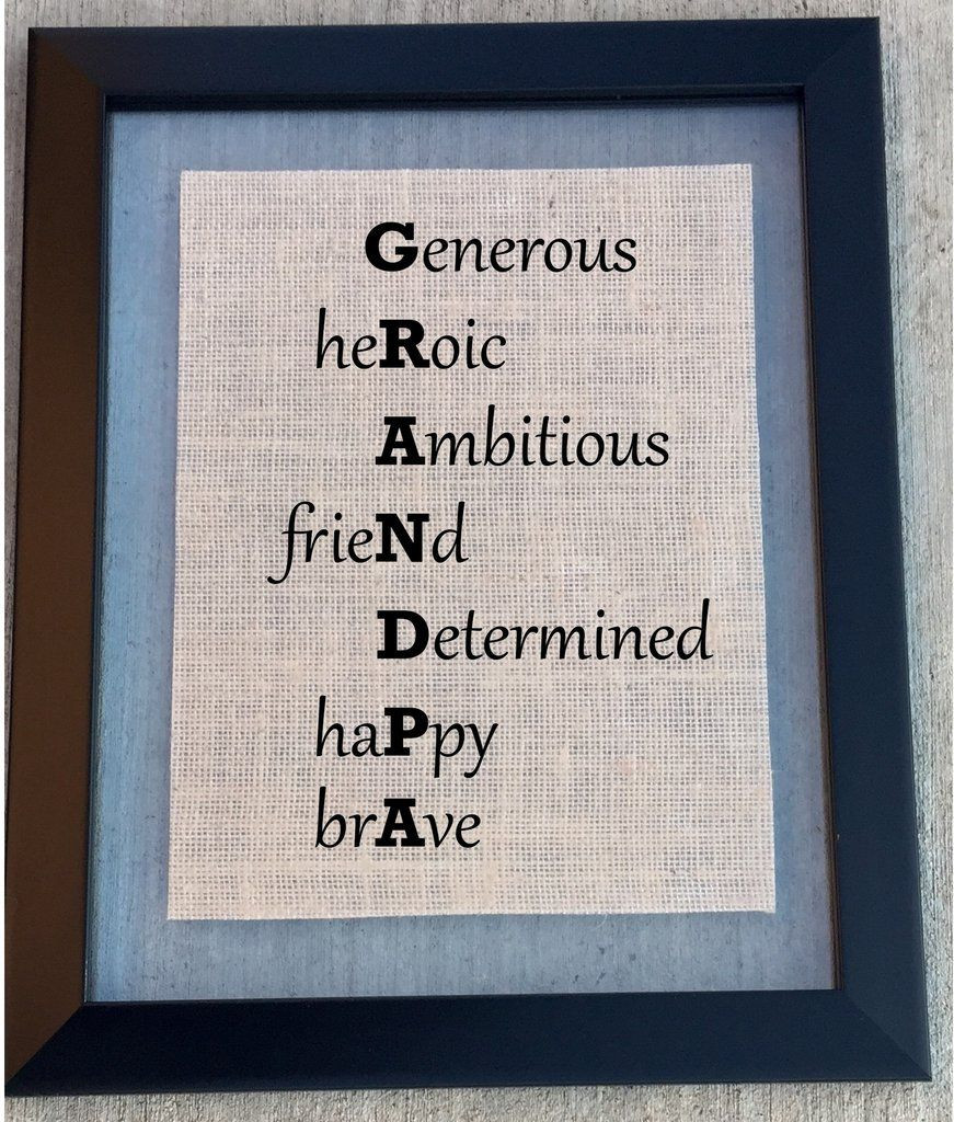 Birthday Gift Ideas For Grandpa
 Burlap Grandpa Sign