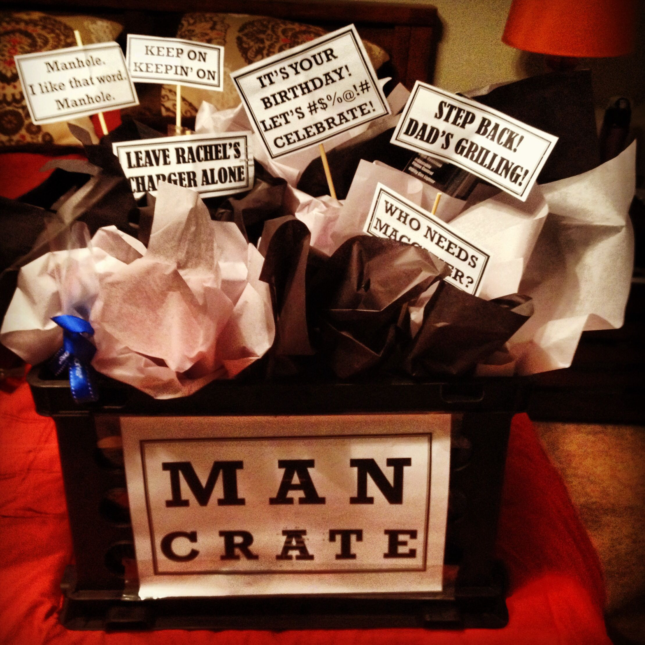 Birthday Gift Ideas For My Husband
 Birthday t for my husband Gift basket for guys Aka