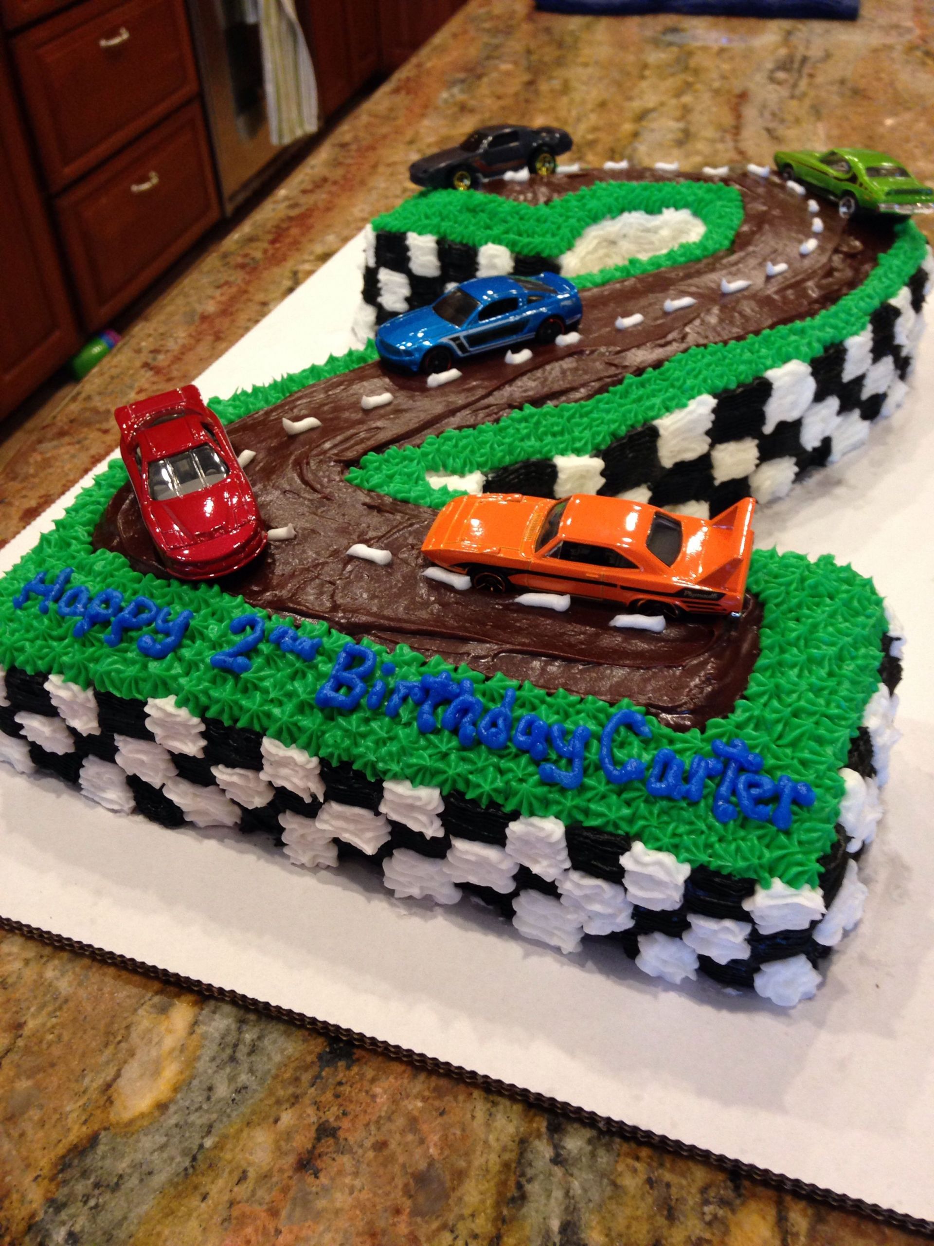 Birthday Gift Ideas For Two Year Old Boy
 Cars happy birthday cake for two year old used matchbox