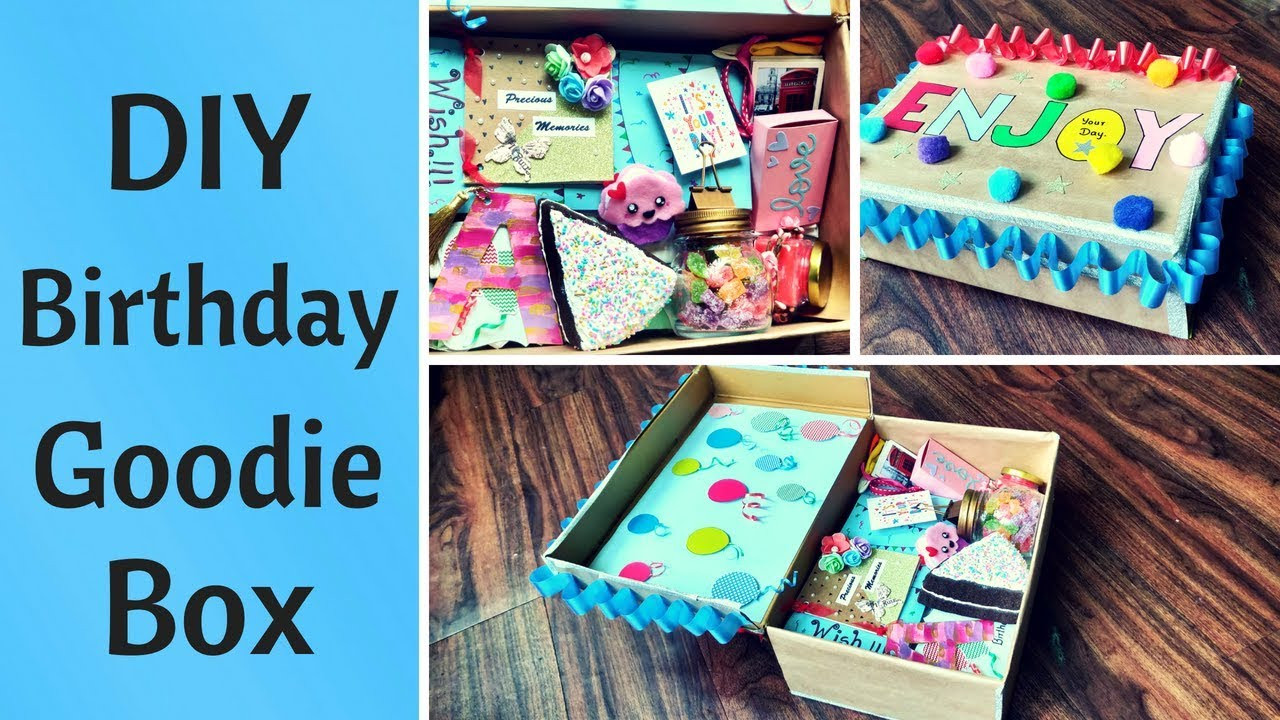 Birthday Gifts DIY
 DIY Birthday Gift Goo Box Care Package for Him Her