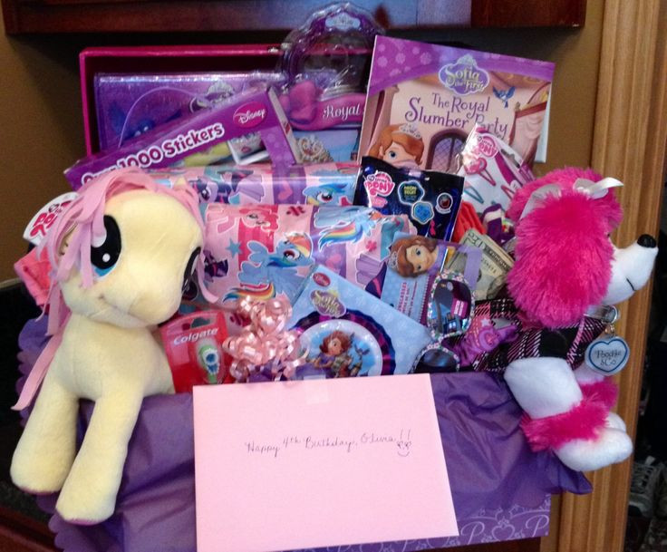 Birthday Gifts For 4 Year Old Girl
 Gift basket for a 4 year old girl