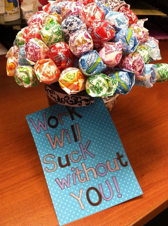 Birthday Gifts For Coworkers
 Lollipop Flower t for coworker leaving