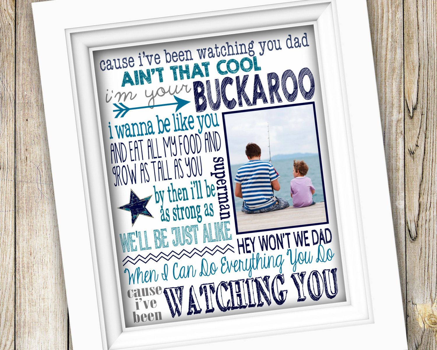 Birthday Gifts For Dad From Son
 Printable Song Lyrics Art Father s Day Gift Birthday