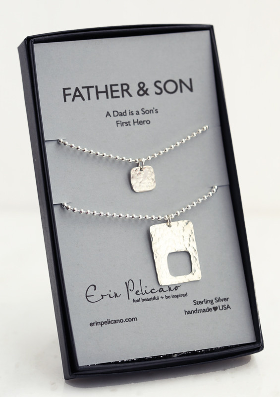 Birthday Gifts For Dad From Son
 Father Son Tag Necklace Set