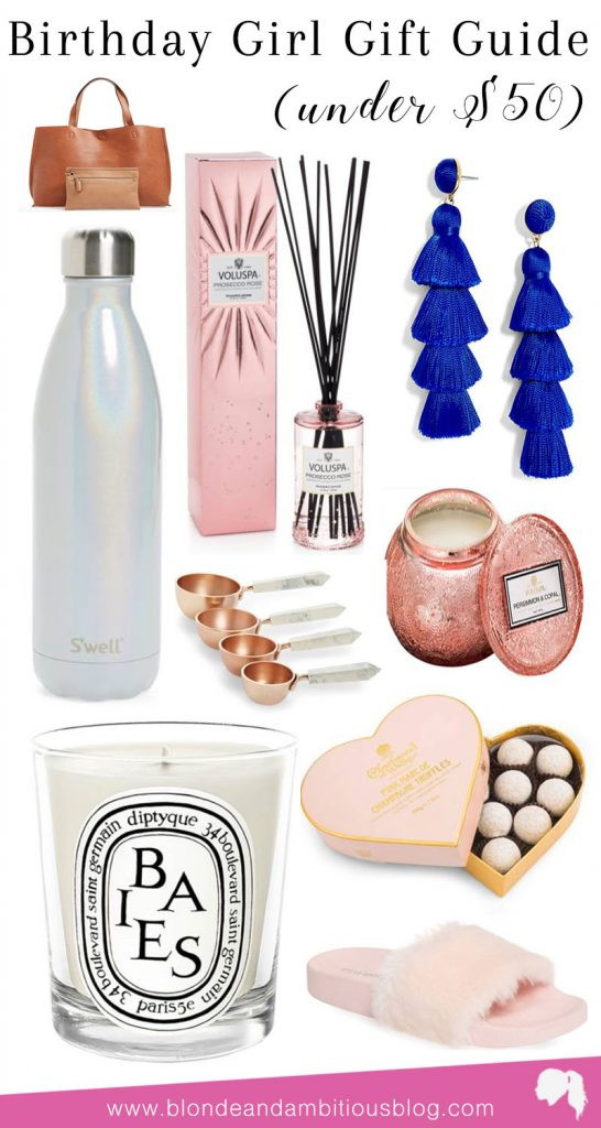 Birthday Gifts For Her Pinterest
 Birthday Gift Guide Under $50 For Her