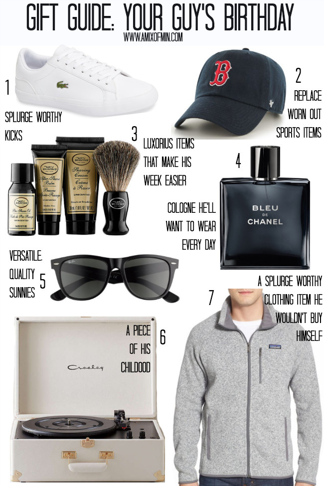 Birthday Gifts For Husbands
 Gift Guide Your Guy s Birthday A Mix of Min