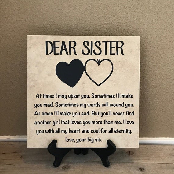 Birthday Gifts For Sisters
 Gift for Sister Birthday Gift for Sister Christmas Gift