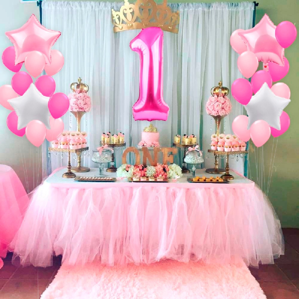 Birthday Girl Decorations
 Kids Baby Boy Girl 1 First Year Party 1st Birthday I AM