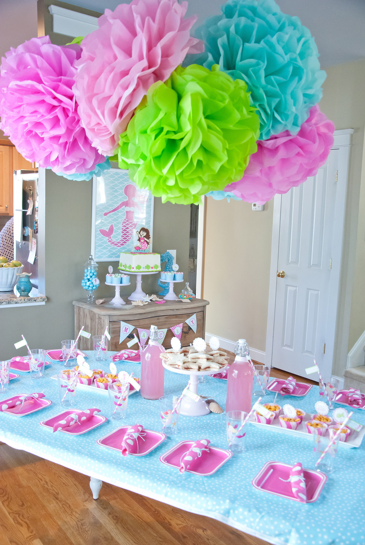 Birthday Girl Decorations
 A Dreamy Mermaid Birthday Party Anders Ruff Custom