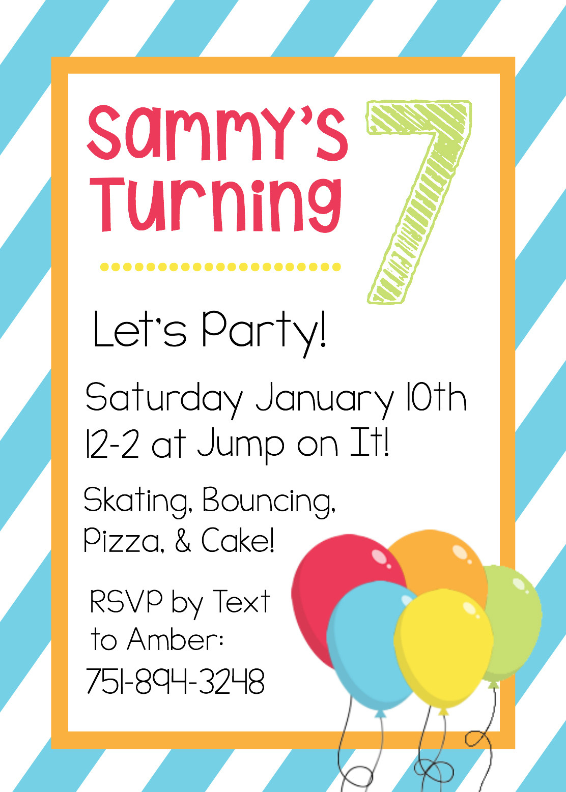 Birthday Invitation Sample
 Free Printable Birthday Invitation Templates