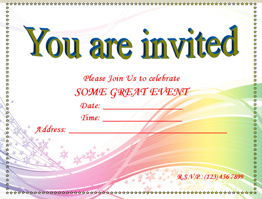 Birthday Invitation Template Word
 Invitation Youth Minister Riverchase Church of Christ