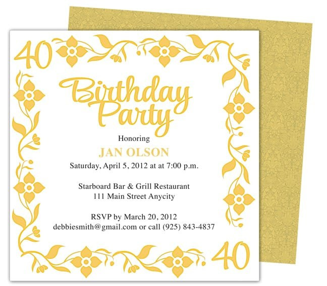 Birthday Invitation Templates Word
 Invitation Template Word