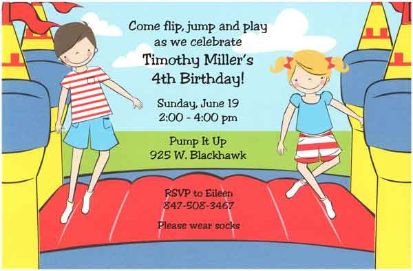 Birthday Invitation Wording For Kids
 Birthday Invitation Wording For Kids