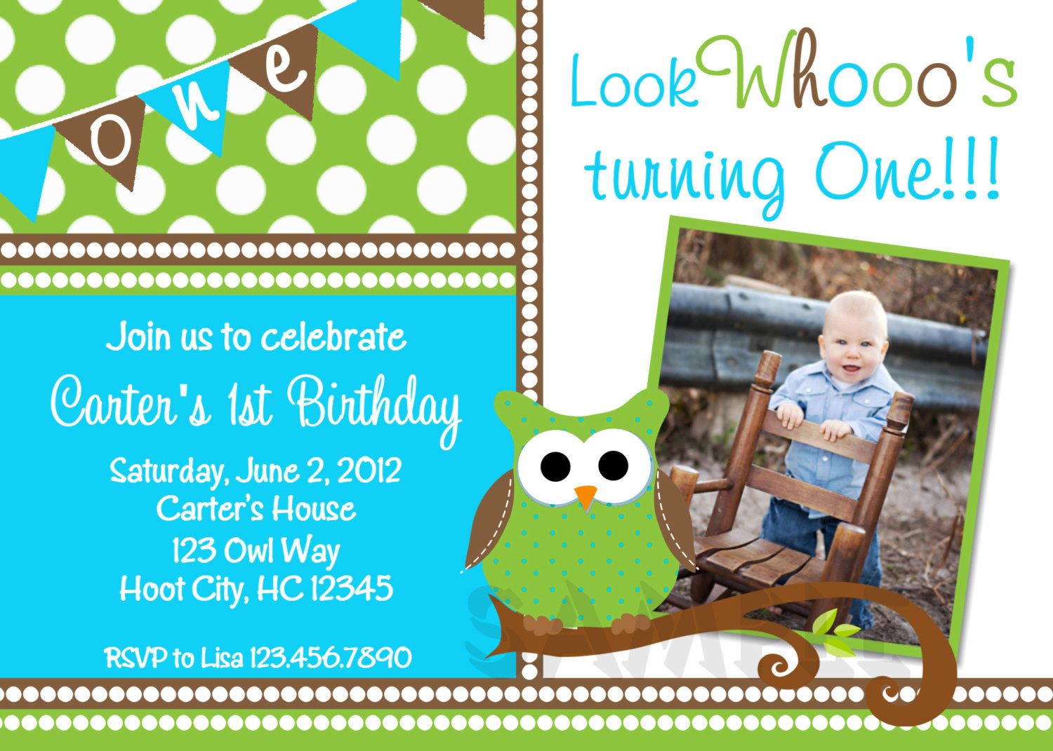 Birthday Invitations For Boys
 Printable Birthday Invitations Little Boys Owl Party Invites