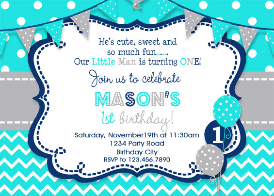 Birthday Invitations For Boys
 Boys Birthday Invitation Boys Party Invitation