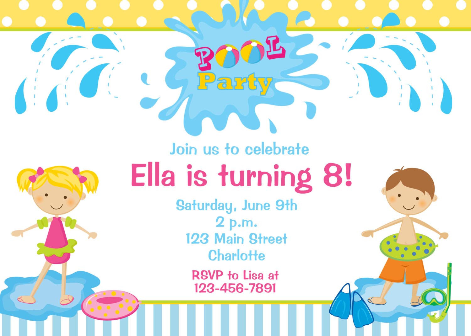 Birthday Invitations For Kids
 Kids Pools