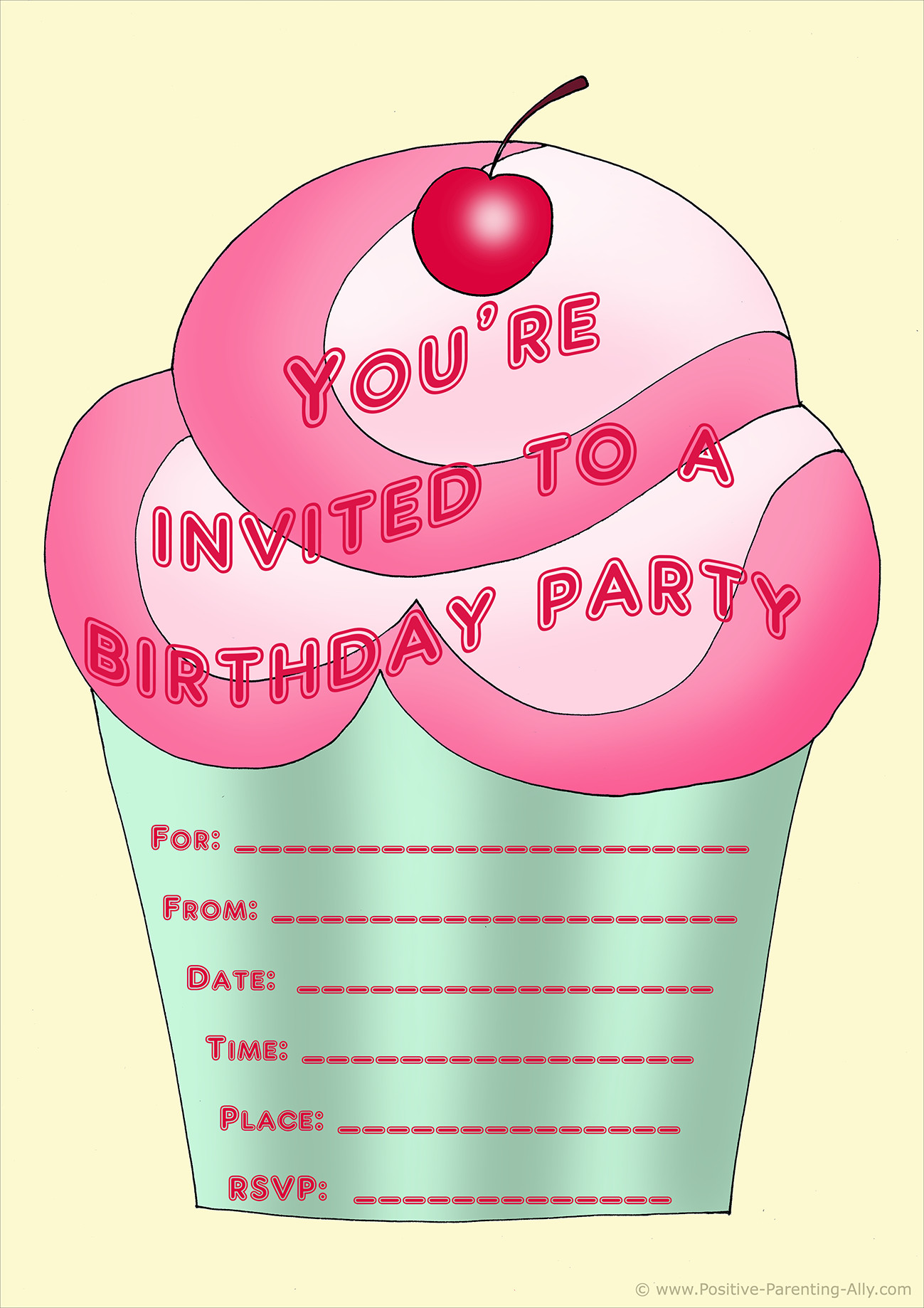 Birthday Invitations Printable Free
 Free Birthday Party Invites for Kids in High Print Quality