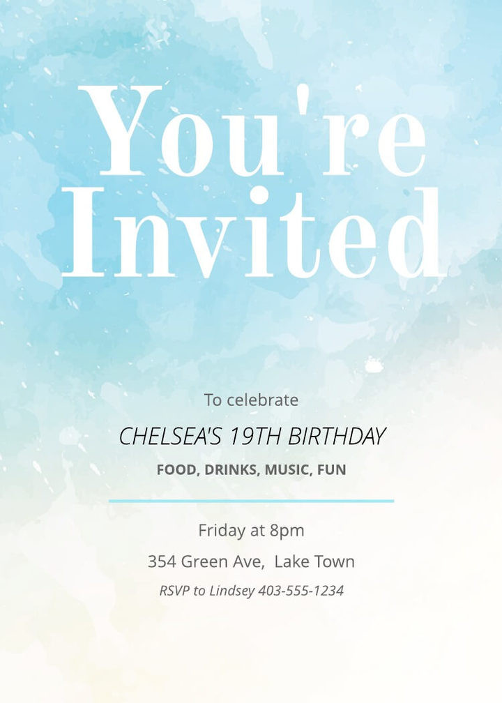 Birthday Invitations Templates Free
 Free Printable Invitation Card Templates