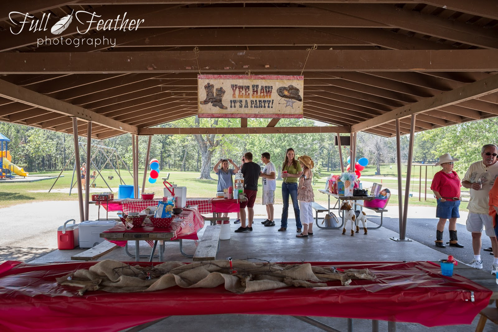 Birthday Party At Park
 Full Feather graphy Cowgirl Birthday Party at