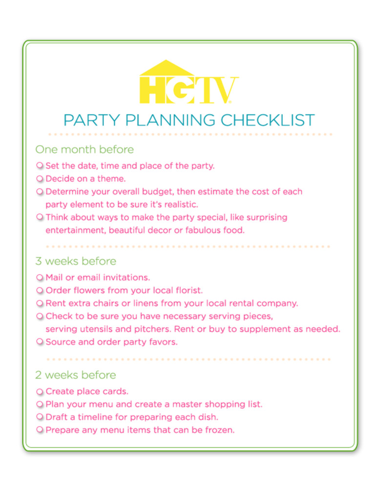 Birthday Party Checklist
 2020 Birthday Party Checklist Template Fillable