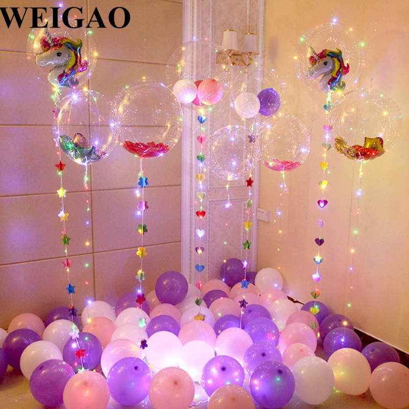 Birthday Party Decor
 WEIGAO DIY Birthday Party Decoration Helium Bobo Balloons