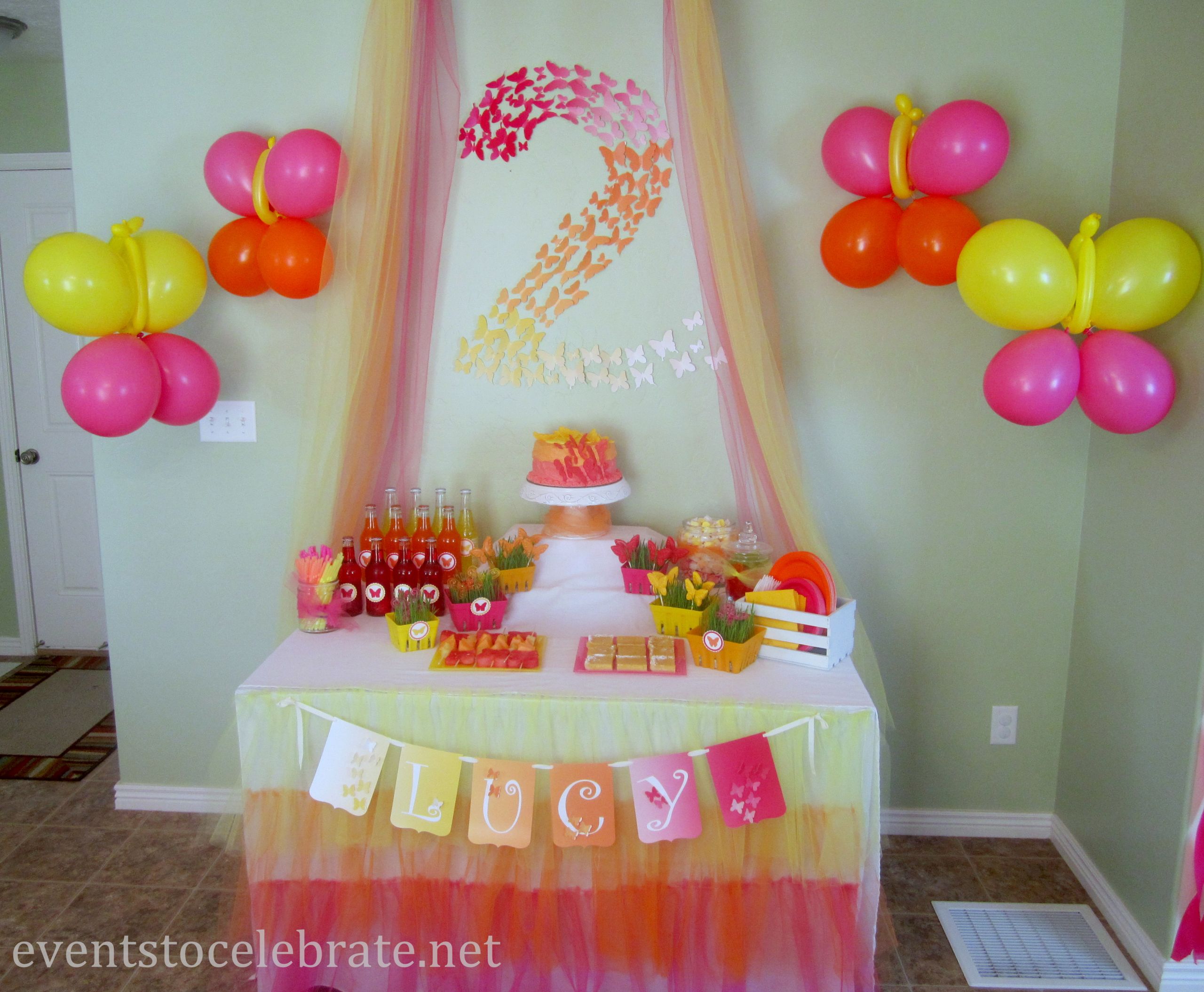 Birthday Party Decoration Ideas
 Butterfly Themed Birthday Party Decorations events to