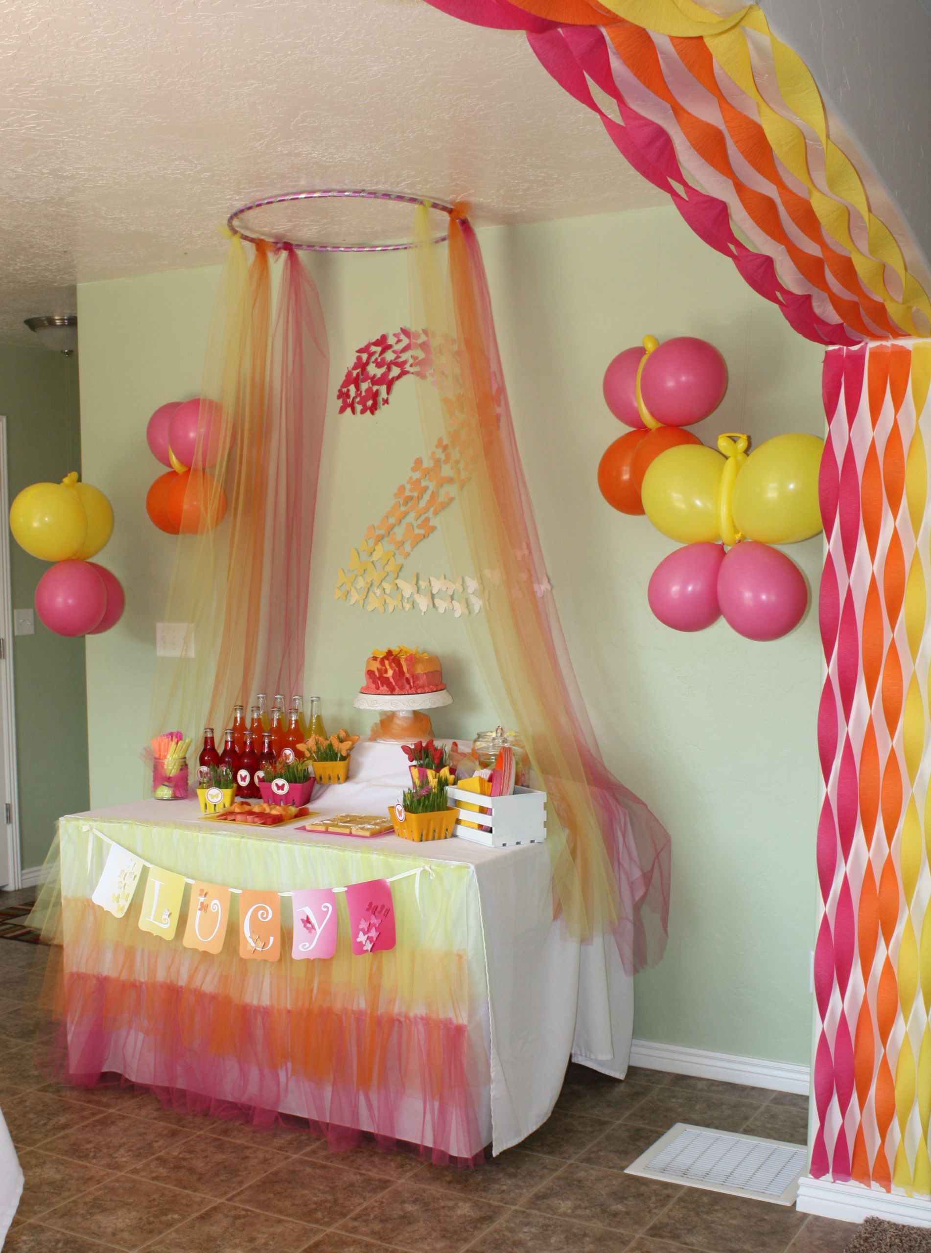 Birthday Party Decoration Ideas
 Butterfly Themed Birthday Party Decorations events to