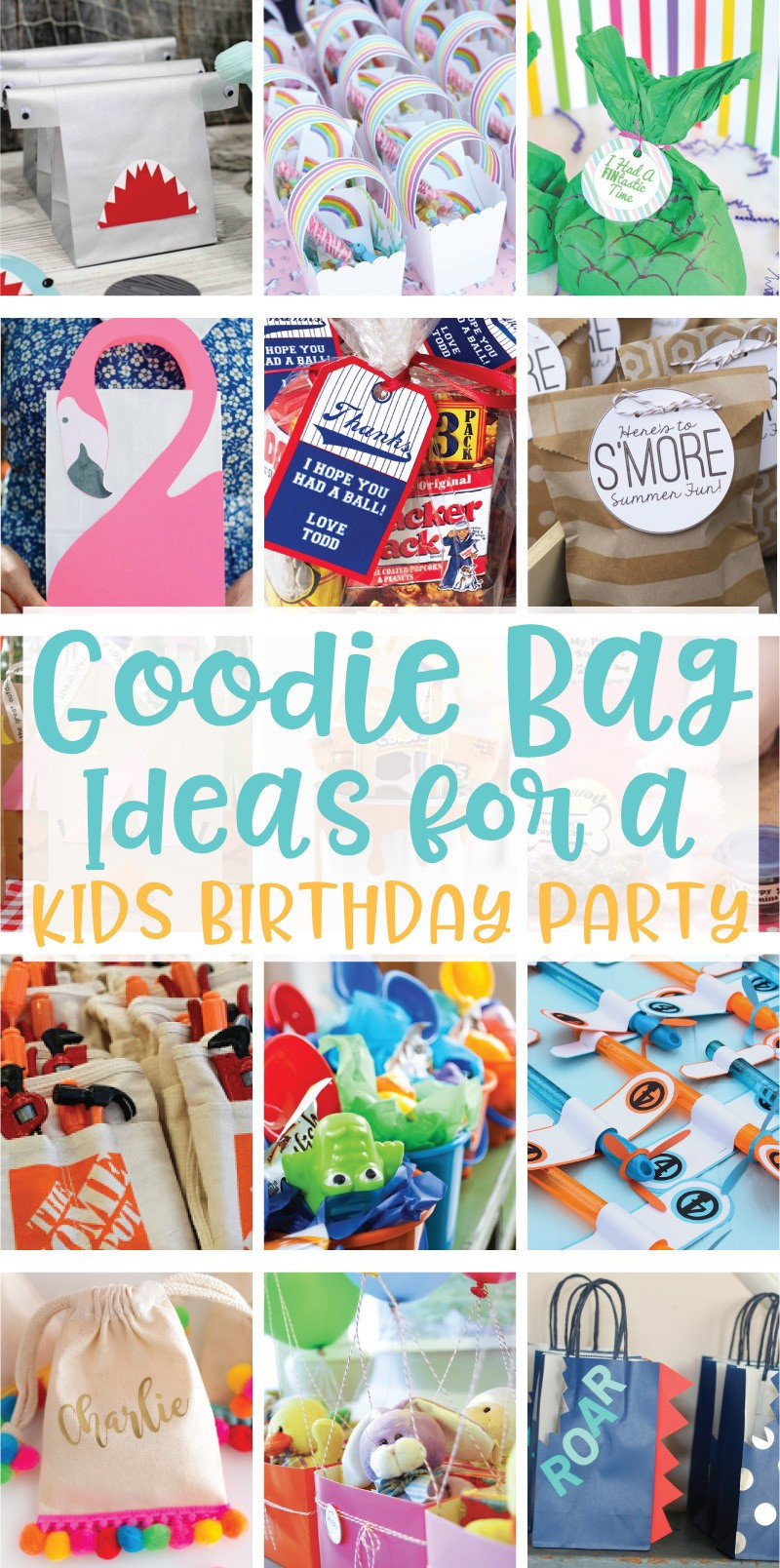 Birthday Party Gift Bags
 20 Creative Goo Bag Ideas for Kids Birthday Parties on