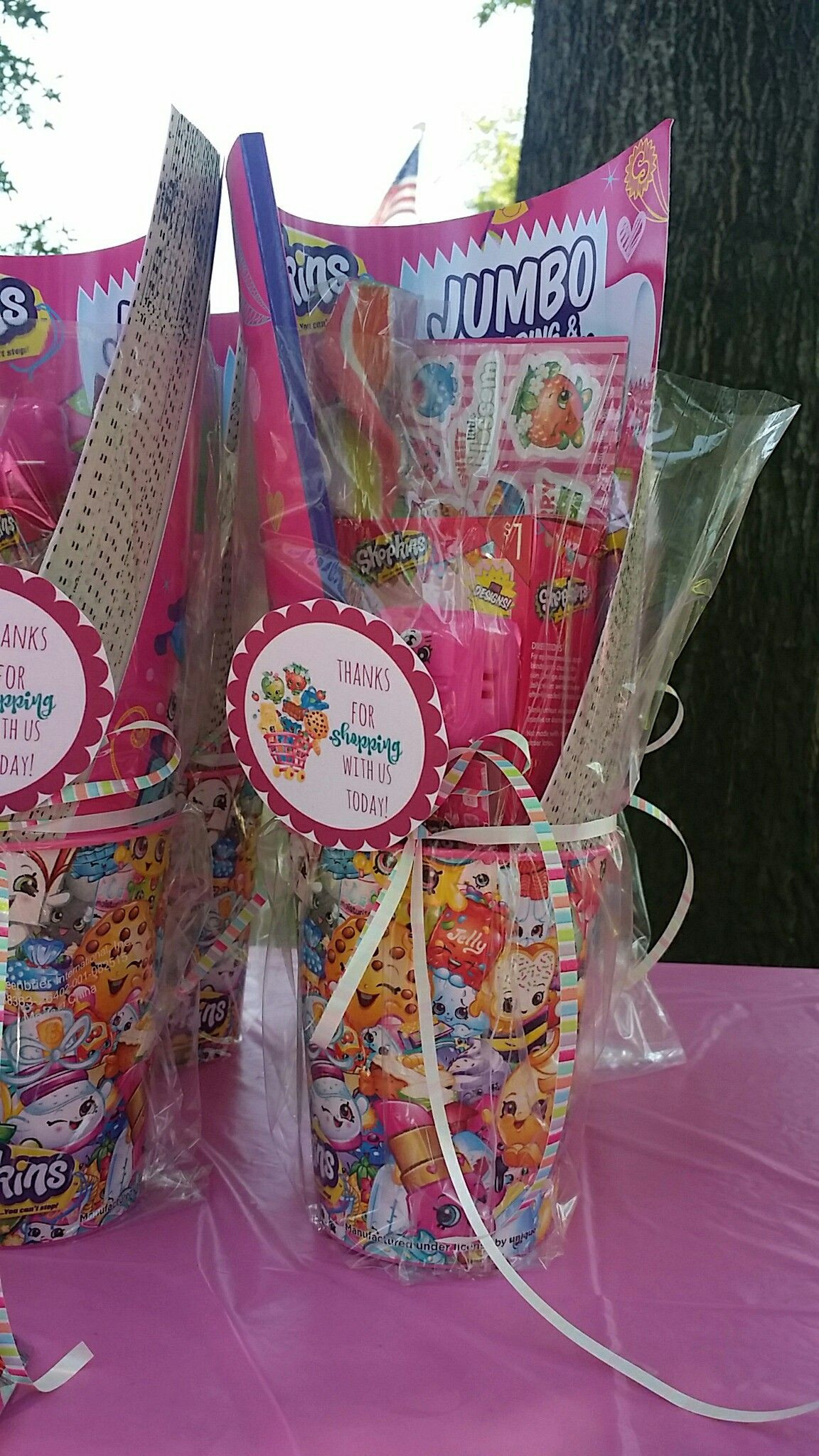 Birthday Party Gift Bags
 Shopkins birthday party goo bags