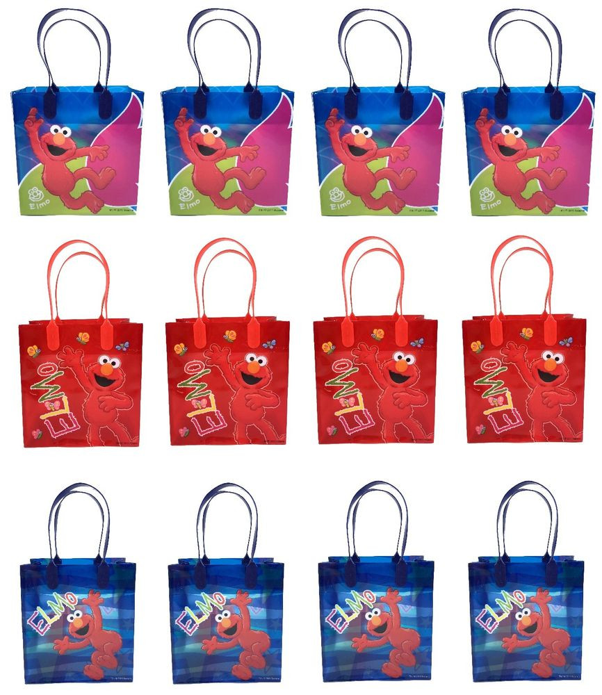 Birthday Party Gift Bags
 Sesame Street Elmo 12PCS GOODIE BAGS BIRTHDAY PARTY FAVOR